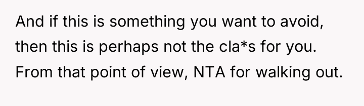 And if this is something you want to avoid, then...