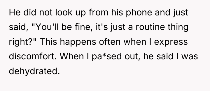 He did not look up from his phone and just...