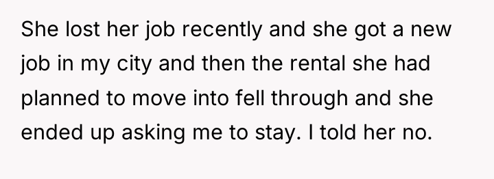 She lost her job recently and she got a new...