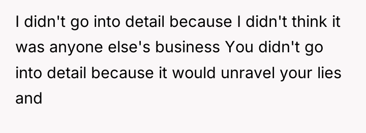 I didn't go into detail because I didn't think it...
