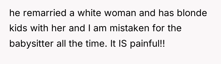 he remarried a white woman and has blonde kids with...