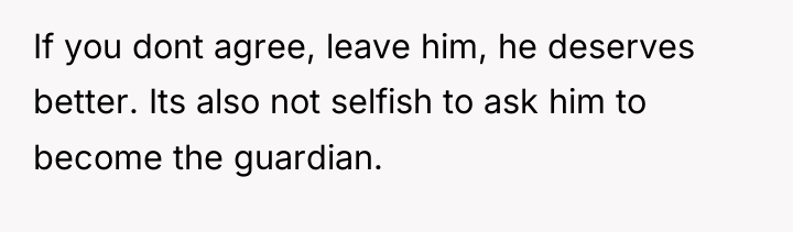 If you dont agree, leave him, he deserves better. Its...