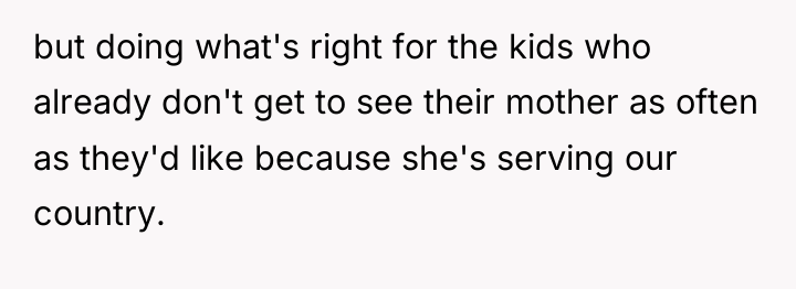 but doing what's right for the kids who already don't...