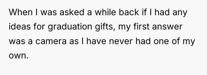 When I was asked a while back if I had...