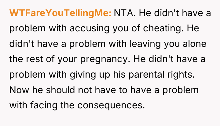 WTFareYouTellingMe NTA. He didn't have a problem with accusing you...