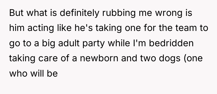 But what is definitely rubbing me wrong is him acting...