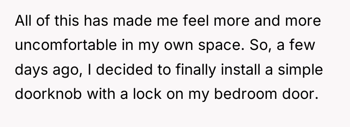 All of this has made me feel more and more...