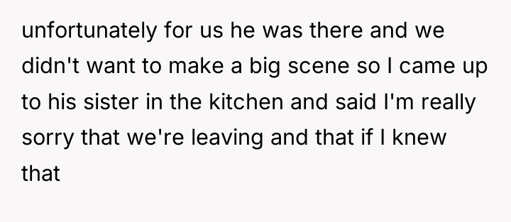 unfortunately for us he was there and we didn't want...