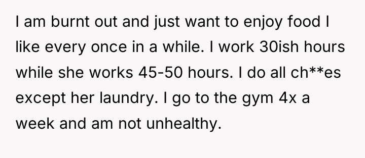 I am burnt out and just want to enjoy food...