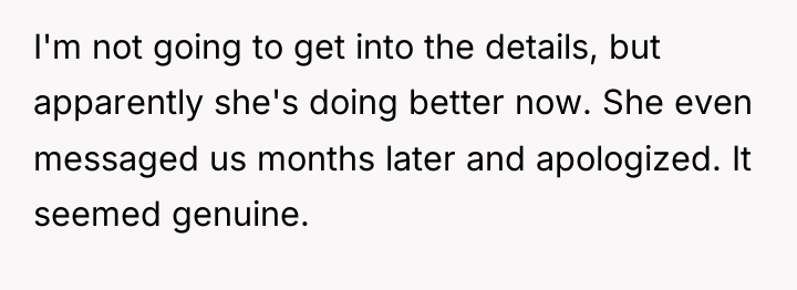I'm not going to get into the details, but apparently...