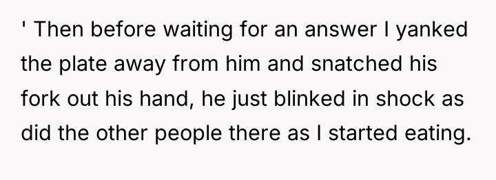 ' Then before waiting for an answer I yanked the...