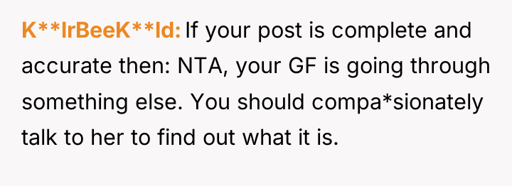 K**lrBeeK**ld If your post is complete and accurate then: NTA,...
