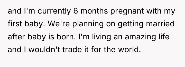 and I'm currently 6 months pregnant with my first baby....