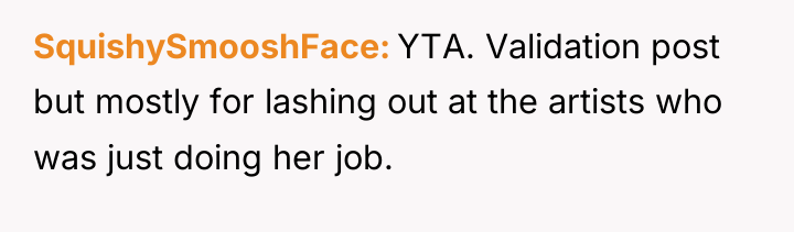 SquishySmooshFace YTA. Validation post but mostly for lashing out at...
