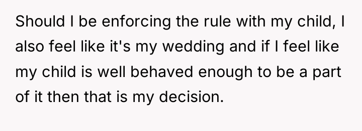 Should I be enforcing the rule with my child, I...