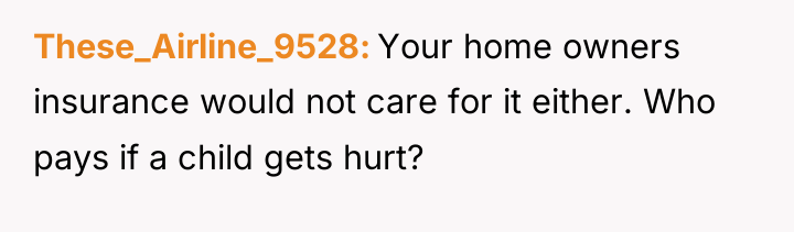 These_Airline_9528 Your home owners insurance would not care for it...