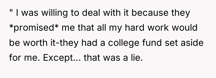 " I was willing to deal with it because they...