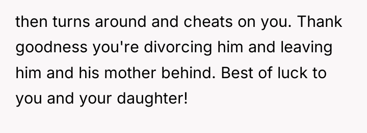 then turns around and cheats on you. Thank goodness you're...