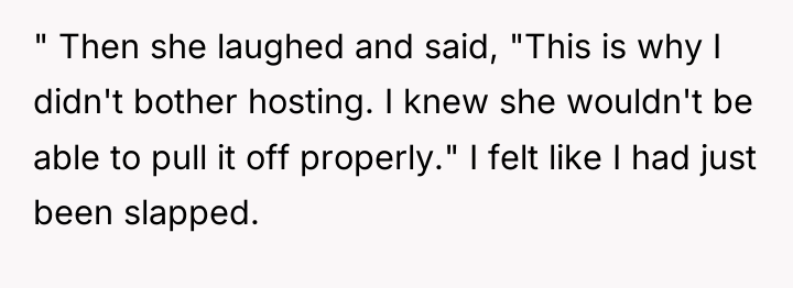 " Then she laughed and said, "This is why I...