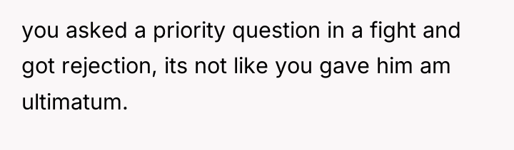 you asked a priority question in a fight and got...