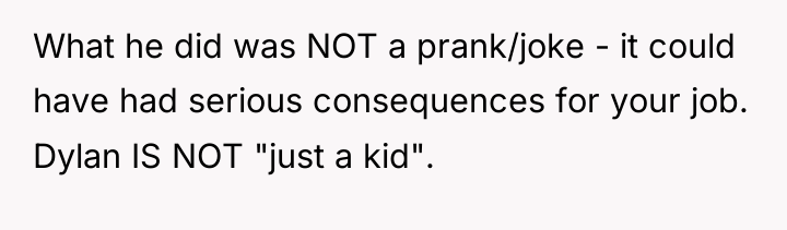 What he did was NOT a prank/joke - it could...