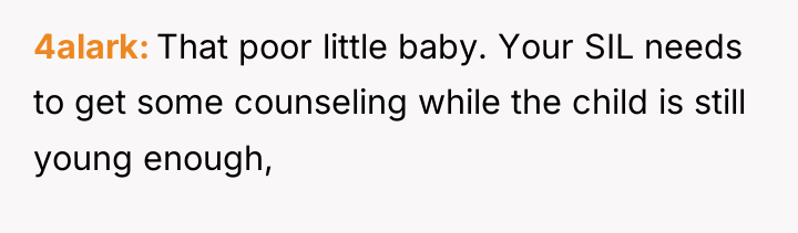 4alark That poor little baby. Your SIL needs to get...