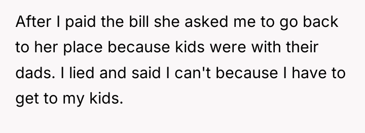 After I paid the bill she asked me to go...