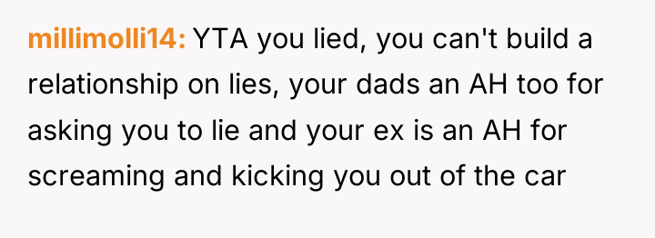 millimolli14 YTA you lied, you can't build a relationship on...