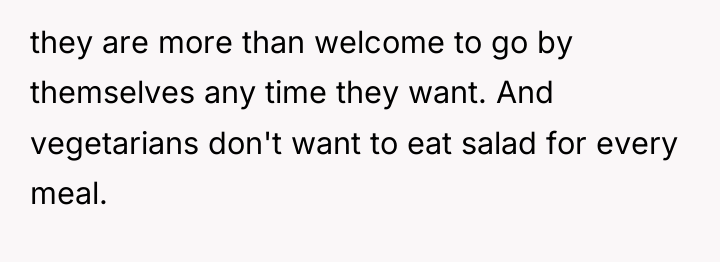 they are more than welcome to go by themselves any...