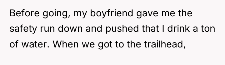 Before going, my boyfriend gave me the safety run down...