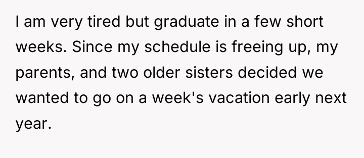 I am very tired but graduate in a few short...