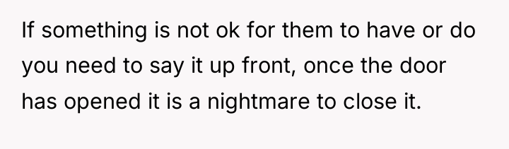 If something is not ok for them to have or...