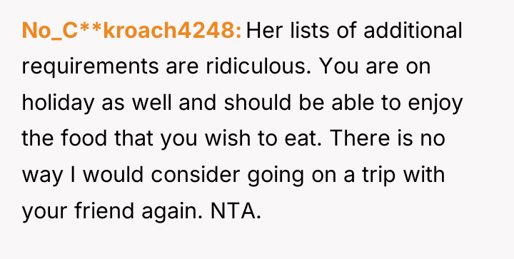 No_C**kroach4248 Her lists of additional requirements are ridiculous. You are...