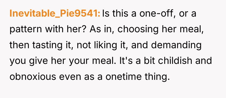 Inevitable_Pie9541 Is this a one-off, or a pattern with her?...