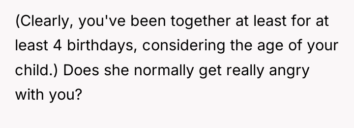 (Clearly, you've been together at least for at least 4...