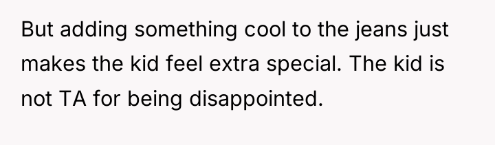 But adding something cool to the jeans just makes the...