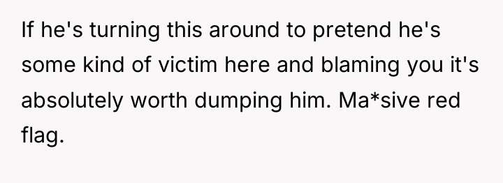 If he's turning this around to pretend he's some kind...
