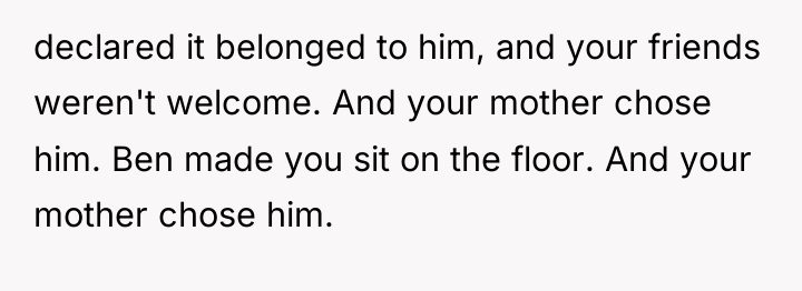 declared it belonged to him, and your friends weren't welcome....