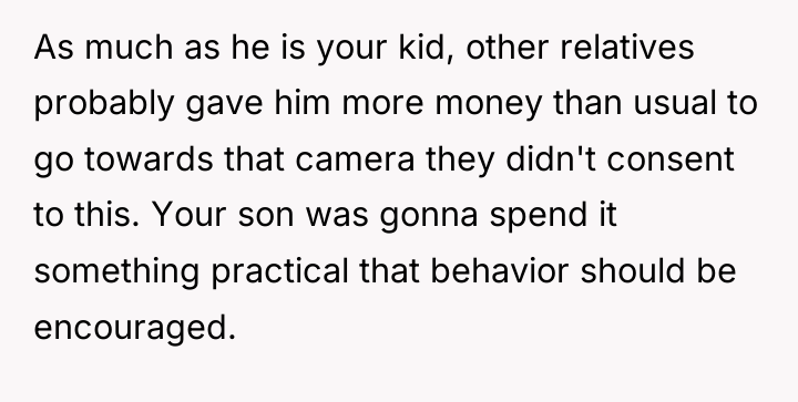As much as he is your kid, other relatives probably...