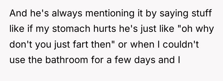 And he's always mentioning it by saying stuff like if...