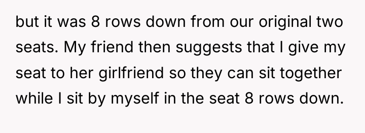 but it was 8 rows down from our original two...
