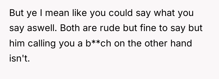But ye I mean like you could say what you...
