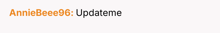 AnnieBeee96 Updateme