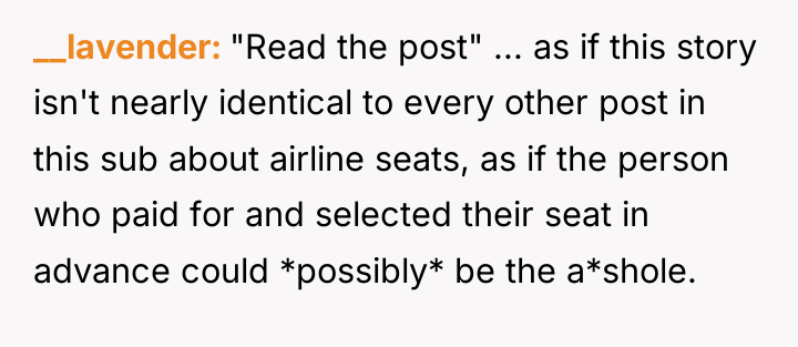 __lavender "Read the post" ... as if this story isn't...