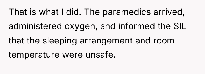 That is what I did. The paramedics arrived, administered oxygen,...