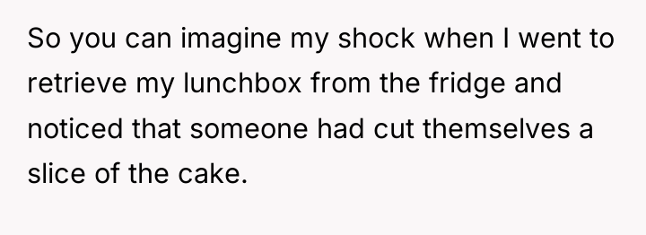 So you can imagine my shock when I went to...