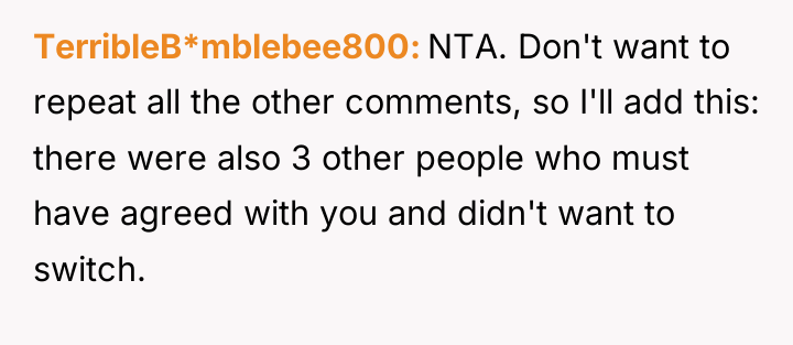 TerribleB*mblebee800 NTA. Don't want to repeat all the other comments,...