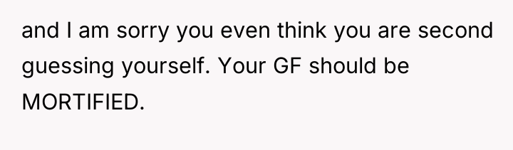 and I am sorry you even think you are second...