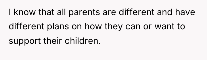 I know that all parents are different and have different...
