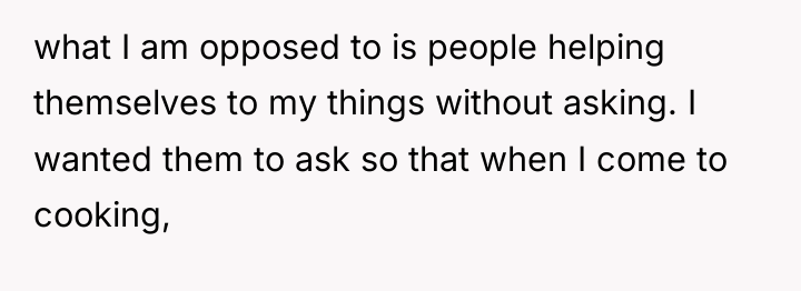 what I am opposed to is people helping themselves to...